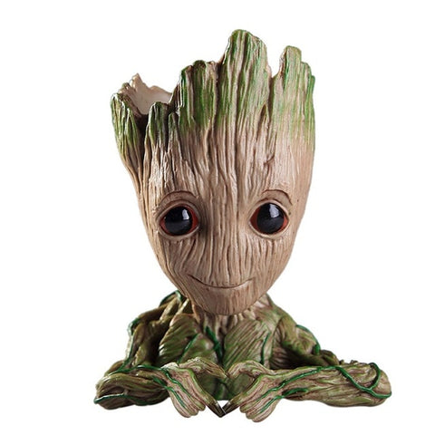 Baby Groot Flowerpot Flower Pot Planter Figurines Tree Man Cute Model Pen Pot Accessories Garden Planter Flower Pot Kids Gift