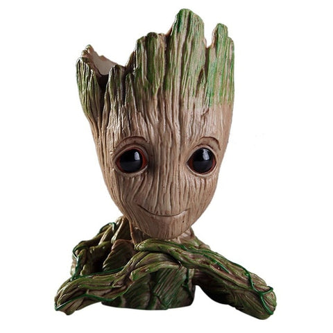Baby Groot Flowerpot Flower Pot Planter Figurines Tree Man Cute Model Pen Pot Accessories Garden Planter Flower Pot Kids Gift