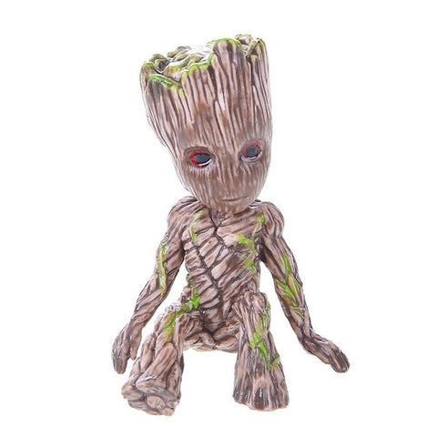 Baby Groot Flowerpot Flower Pot Planter Figurines Tree Man Cute Model Pen Pot Accessories Garden Planter Flower Pot Kids Gift