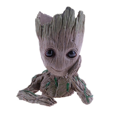 Baby Groot Flowerpot Flower Pot Planter Figurines Tree Man Cute Model Pen Pot Accessories Garden Planter Flower Pot Kids Gift