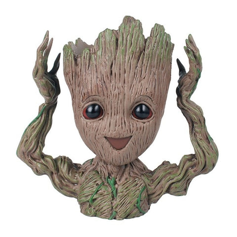 Baby Groot Flowerpot Flower Pot Planter Figurines Tree Man Cute Model Pen Pot Accessories Garden Planter Flower Pot Kids Gift