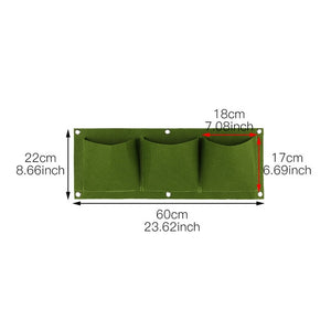 Wall Hanging Planting Bags For Garden Vertical Green Grow Bag Outdoor Indoor Planter Multi Pocket Flower Vegetable Living Pots