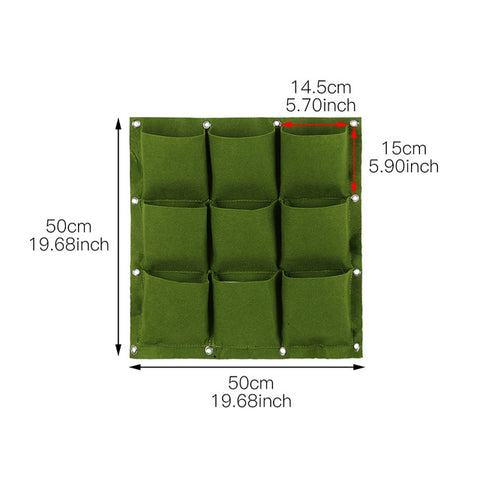 Wall Hanging Planting Bags For Garden Vertical Green Grow Bag Outdoor Indoor Planter Multi Pocket Flower Vegetable Living Pots
