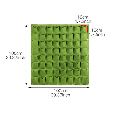 Wall Hanging Planting Bags For Garden Vertical Green Grow Bag Outdoor Indoor Planter Multi Pocket Flower Vegetable Living Pots