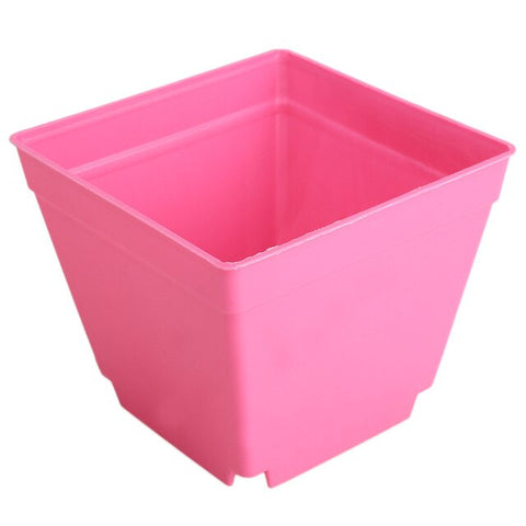 Flower Pot Square Planters Plastic 10*10cm Plant Care Soil Accessories Gardening Supplies Vase Creative Mini Colorful