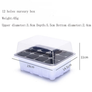 Grow Box 6/12 Holes Plastic Plant Pot Seedsplants Seedling Tray Garden Pots Nursery Box Indoor Hydroponics System To Grow Garden