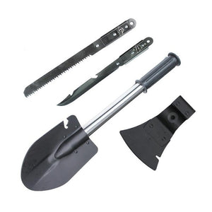 Four in One Folding Multifunctional Shovel Camping Axe Blade Outdoor Folding Saw Travel Garden Camping Tools High-carbon Steel