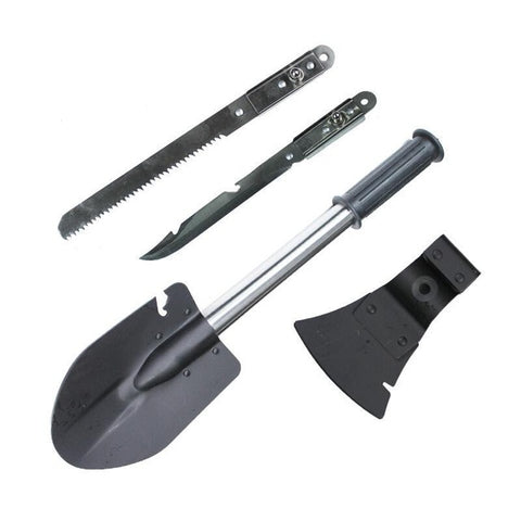Four in One Folding Multifunctional Shovel Camping Axe Blade Outdoor Folding Saw Travel Garden Camping Tools High-carbon Steel