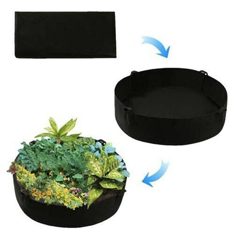 Home Grow Bag Planting Container Garden Large Capacity Non-woven Fabric Indoor Outdoor Durable Felt Round Cultivation Vegetable