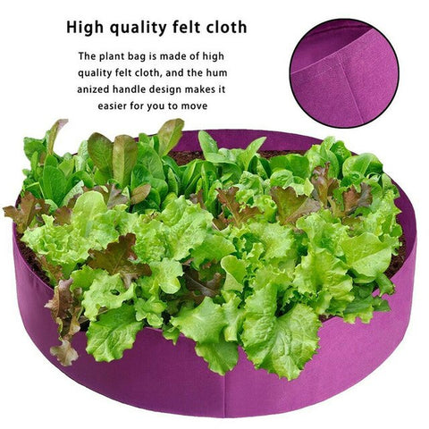 Home Grow Bag Planting Container Garden Large Capacity Non-woven Fabric Indoor Outdoor Durable Felt Round Cultivation Vegetable