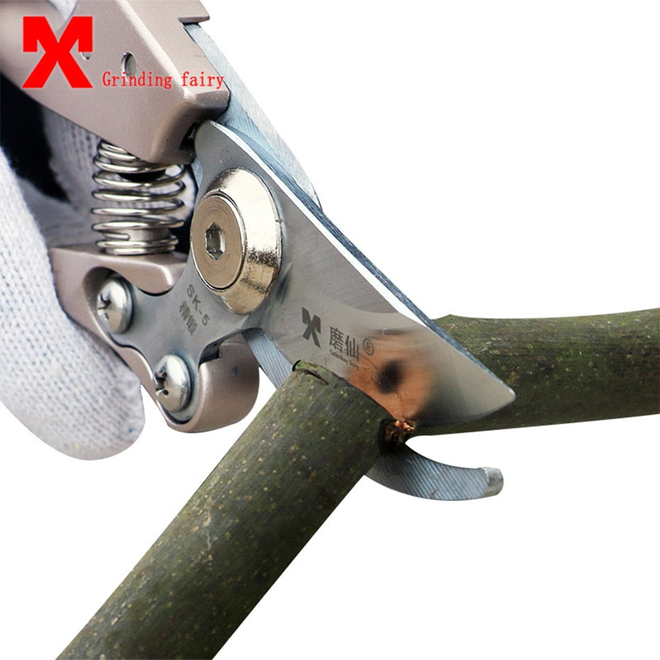 SK-5 Pruning Shear High Carbon Steel Fruit Tree Pruning Scissors Garden Pruning Sharp And Use Durable Knife Secateurs Scissors