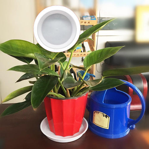 5pcs Plastic Garden Flower Pot Plant Saucers Water Tray Base Indoor Outdoor Accessory
