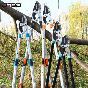 Garden Tree Pruning Shears High Branch Pruning Tool  Long Reach Aluminium Handle Fruit Knife Picker Pruner