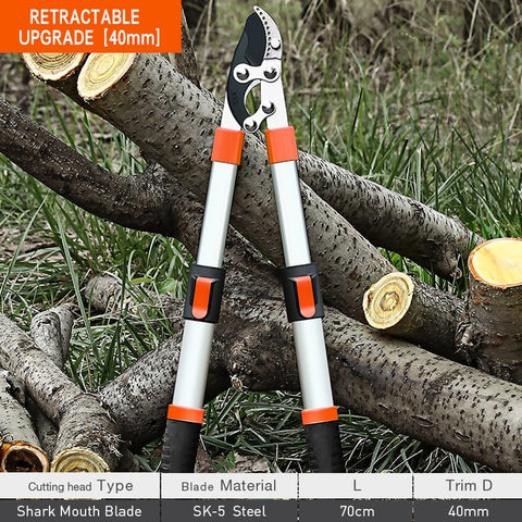 Garden Tree Pruning Shears High Branch Pruning Tool  Long Reach Aluminium Handle Fruit Knife Picker Pruner