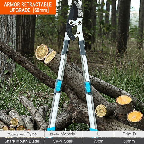 Garden Tree Pruning Shears High Branch Pruning Tool  Long Reach Aluminium Handle Fruit Knife Picker Pruner