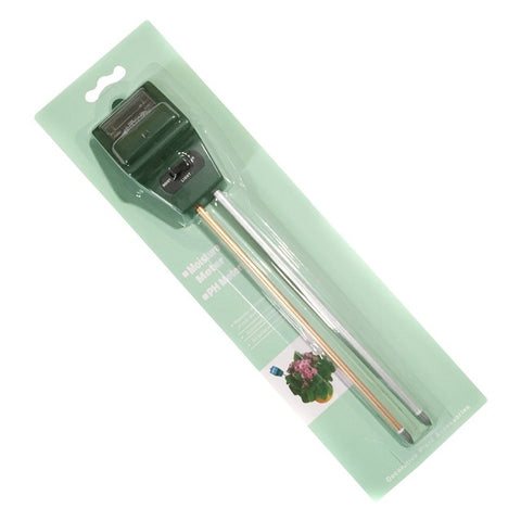 Soil PH Meter Three In One Design Soil Hygrometer PH Irradiance Tester for Garden Farm Lawn Indoor Outdoor