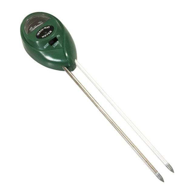 Soil PH Meter Three In One Design Soil Hygrometer PH Irradiance Tester for Garden Farm Lawn Indoor Outdoor