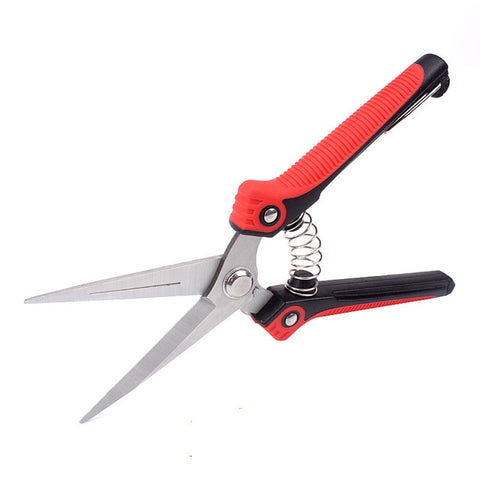 New product stainless steel gardening grafting tool fruit tree pruning tools  non-slip spring scissors  pruning shears