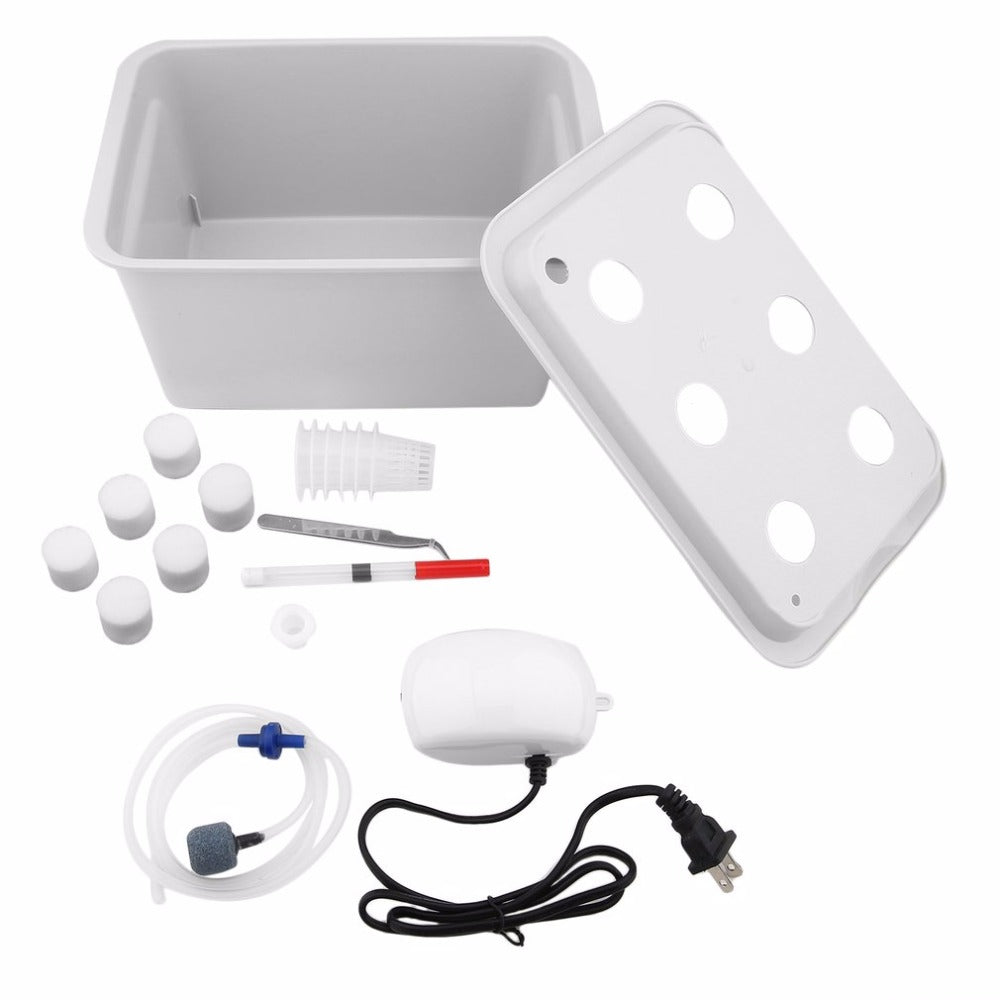 1 sets 110V Plant Site Hydroponic Systems Kit 6 Holes Nursery Pots Soilless Cultivation Box Plant Seedling Grow Box Kit