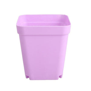 Flower Pot 8*7cm Plastic Square Planters Soil Accessories Vase Plant Care Colorful Multi-Meat Basin Gardening Supplies Mini