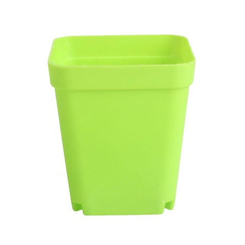 Flower Pot 8*7cm Plastic Square Planters Soil Accessories Vase Plant Care Colorful Multi-Meat Basin Gardening Supplies Mini