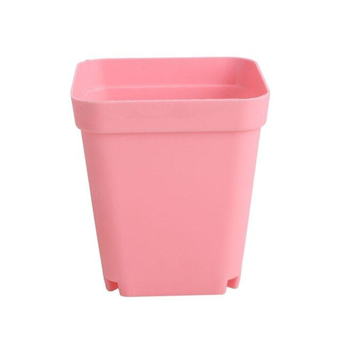 Flower Pot 8*7cm Plastic Square Planters Soil Accessories Vase Plant Care Colorful Multi-Meat Basin Gardening Supplies Mini