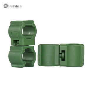 MUCIAKIE 20PCS ID-11mm Plastic Fastener Garden Greenhouse Plant Fixed Stake Clips Rattan Stent Accessories Pole Connectors