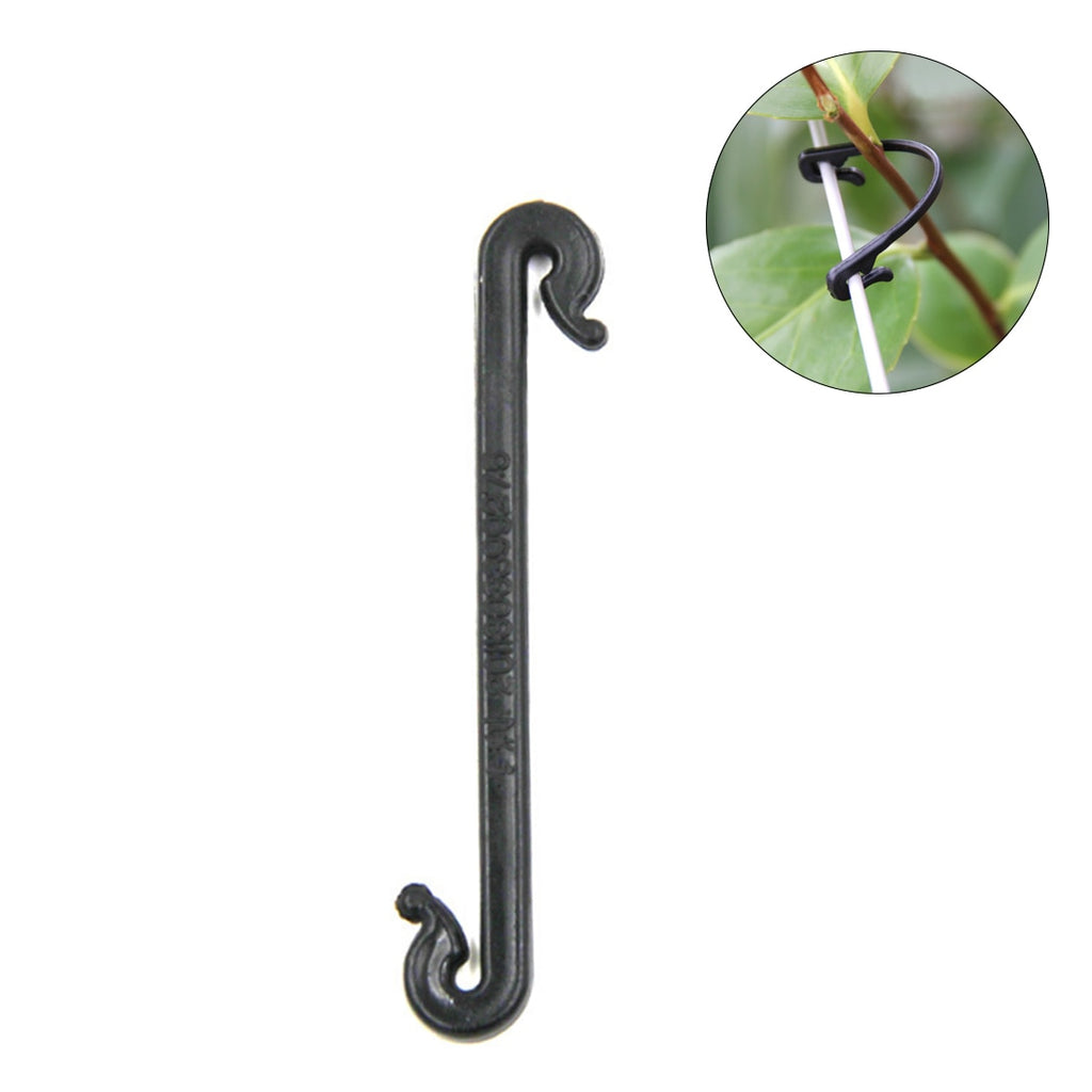 50Pcs/set Grape Grafting Clips Plant Graft Tied Buckle Fixed Lashing Hook Clamp Plant Clips Garden Accessories - Black