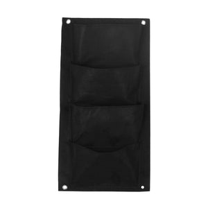Outdoor Indoor Vertical Gardening Hanging Wall Garden Planting Bags Seedling Wall Planter Growing Bags 4 Pockets 2 Colors