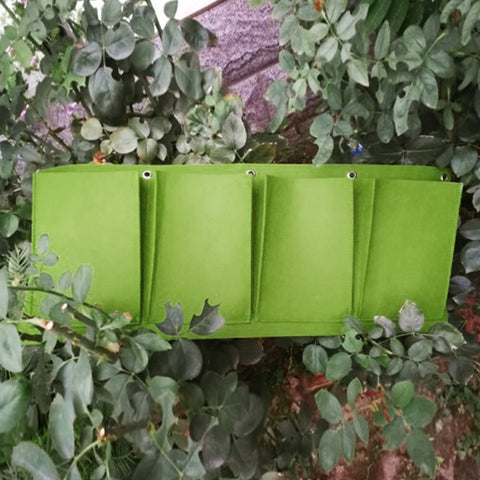 Practical Felt Multipurpose Flower Planting Garden Hanging Indoor Outdoor Vegetable Planter Wall Mounted Home Vertical Grow Bag