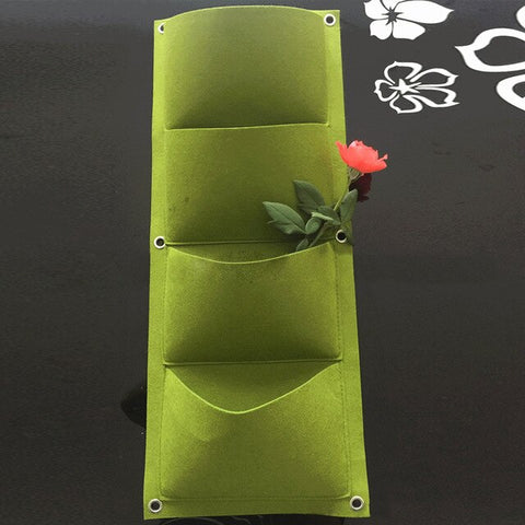 Practical Felt Multipurpose Flower Planting Garden Hanging Indoor Outdoor Vegetable Planter Wall Mounted Home Vertical Grow Bag