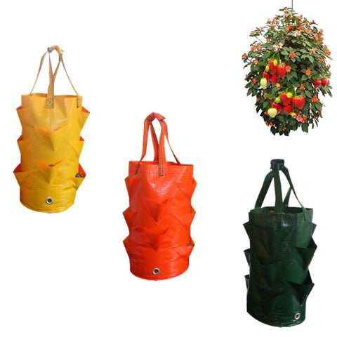 Garden Tool Set 3 Gallon Strawberry Planting Bag Hanging Strawberry Planter Bag