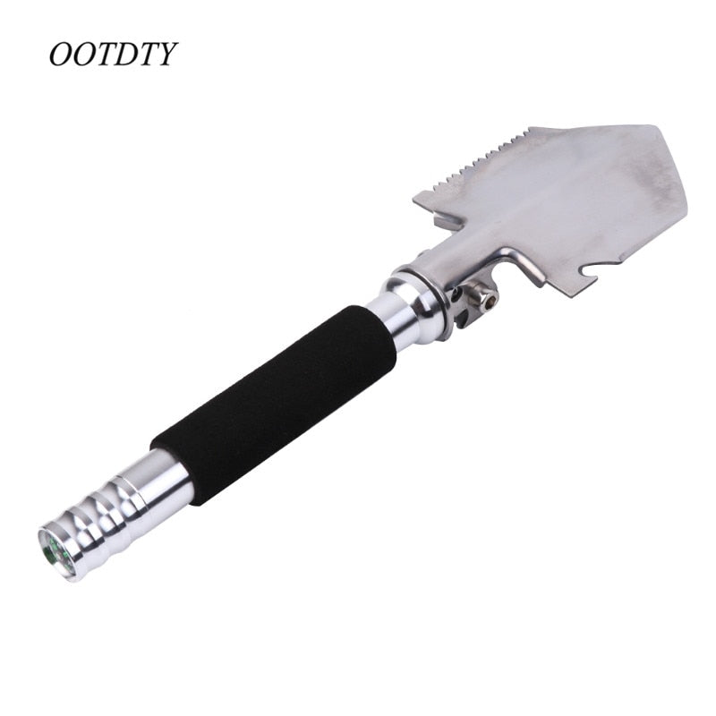 OOTDTY Multifunctional Military Tactical Folding Shovel Gardening Hiking Emergency Tool