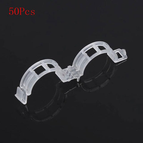 Plastic Plant Support Clips 50/100Pcs Vine Tomato Stem Vegetable Fixing Clip Garden Greenhouse Accessories 30mm Plant Clips