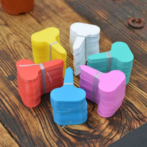 flower pot 100pcs T-type Plastic Garden Plant Label Thick Tag Mark for Flower Pot Garden Flower Pots Planters accessories
