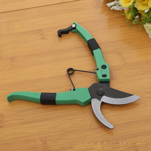 New product stainless steel gardening grafting tool fruit tree pruning tools  non-slip spring scissors  pruning shears